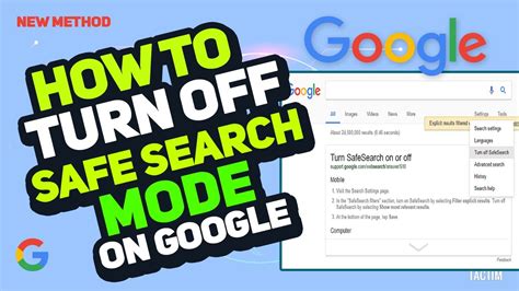 How To Enable/Disable SafeSearch On Google .